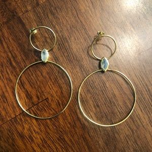 Argento Vivo Double Circle Drop Earrings